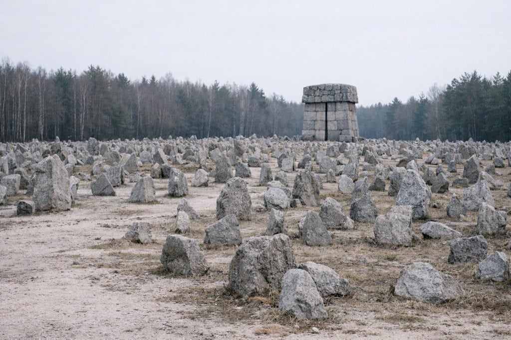 Memorial stones at Treblinka