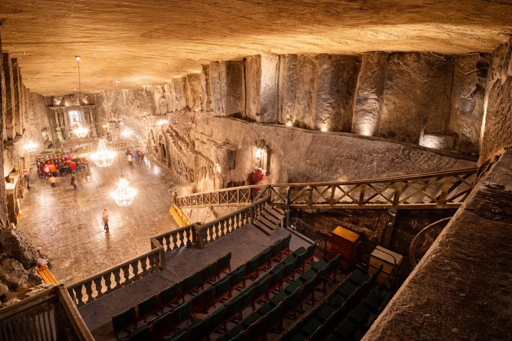 Underground chapel in Wieliczka Salt Mine